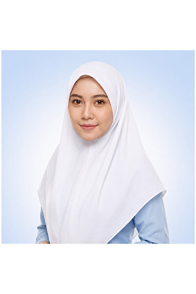 Generic Brand حجاب عاملات تغطية كاملة - أبيض وأسود