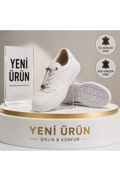 MOON CLOUD GERÇEK DERİ ORTOPEDİK TABAN KADIN SNEAKER-GÜNLÜK AYAKKABI ZYN285