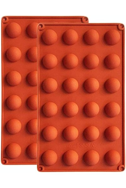 bolivia's Chocolate Molds, 2pcs Mini Half Round Ball Chocolate Mold-Semi Sphe...