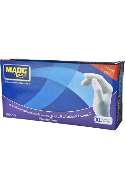 Maog Household Disposable Gloves,Powder Free, Size Xl, 100 Pcs, White