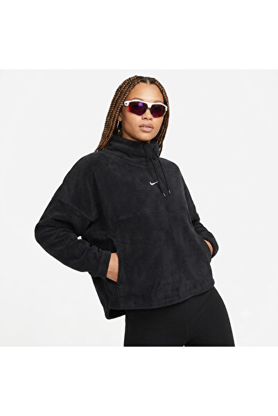 Nike Therma-Fit Kadın Siyah Polar Sweatshirt (HV3702-010)