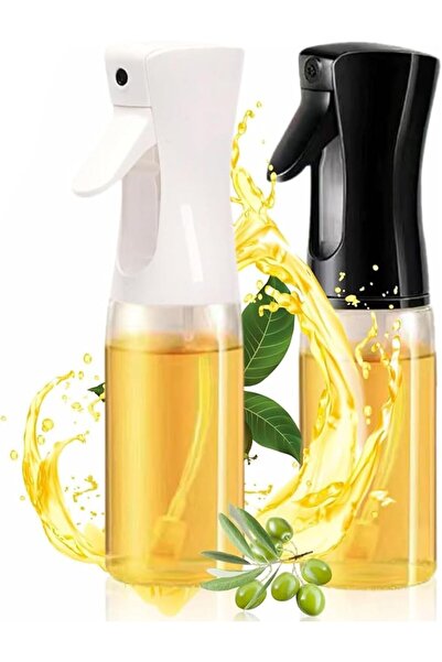 Yelajoy قطعتان من بخاخ الزيت للطهي، موزع زيت الزيتون سعة 200 مل، زجاجات رش زج...