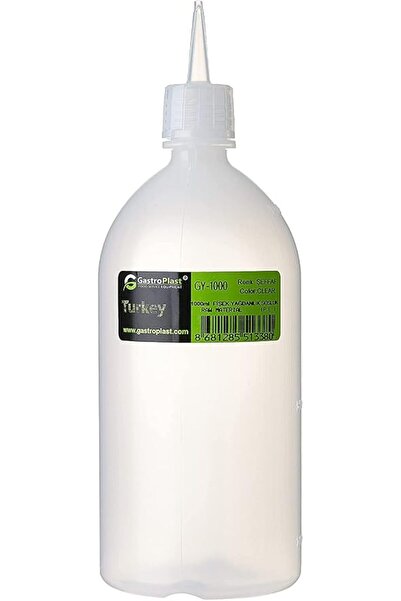 GastroPlast 1000 مل. زجاجة ضغط شفافة لتوزيع الزيت