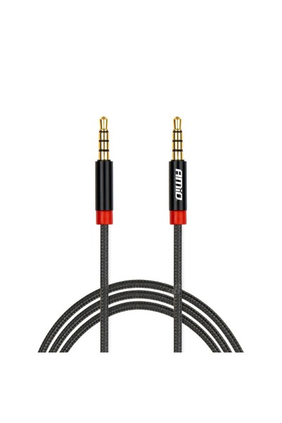 AMIO Cablu AUX MINI JACK 3.5mm împletit 100cm AMIO-03269