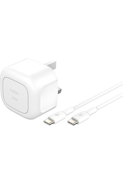 Belkin Limited شاحن حائط صغير بيلكن بوست تشارج 30 واط، شحن سريع عبر USB-C، من...