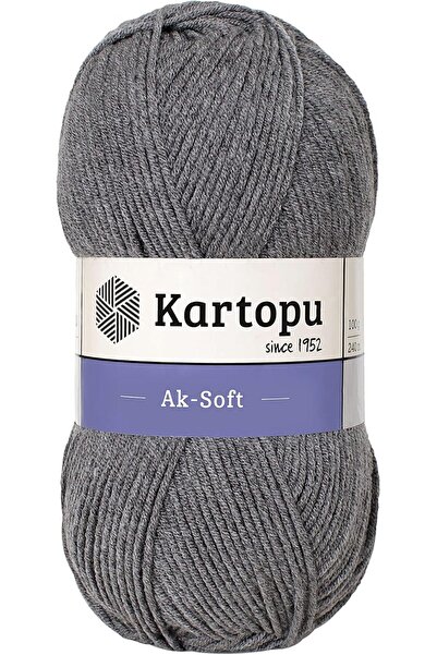 Kartopu خيط حياكة ناعم K1002 Ak-Soft، 100 جرام، طول 250 متر