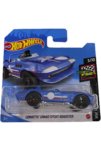HOT WHEELS كورفيت جراند سبورت رودستر HW ليوم السباقات 3/10 2021 (37/250) بطاق...