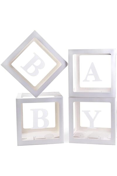 GENERAL صناديق بالونات أندانا للديكور مع زينة حروف BABY، مستلزمات حفلات مثالي...