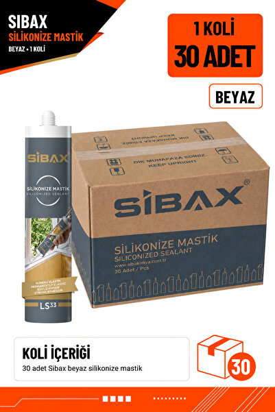 GİVY Beyaz Mastik 30 Adet 1 Koli | Boyanabilir Akrilik Silikonize Mastik Dolg...