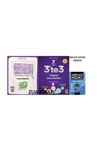 Bilfen Yayıncılık 7. VE 8. SINIF DEYİMLER ATASÖZÜ VE TÜRKÇE 3 TE 3 SORU BANKA...