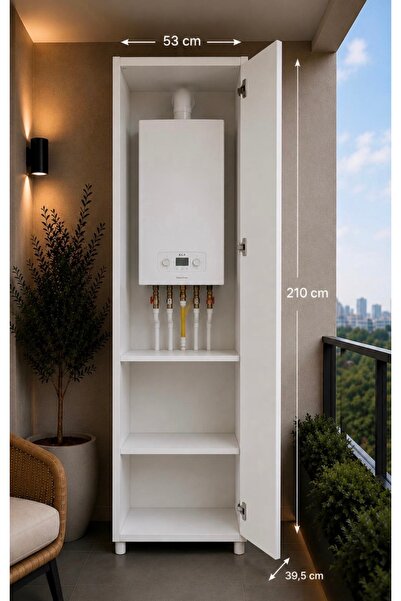 Vizyon HB PVC Raflı Kombi Dolabı
