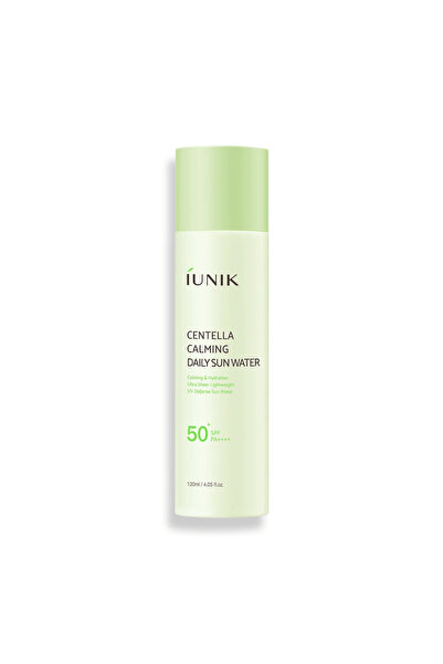iUNIK - Upokojujúca denná opaľovacia voda s pupočníkom, 120 ml - ľahká opaľov...