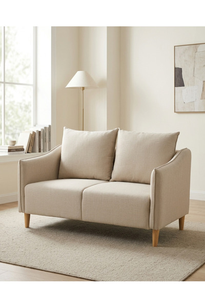 PLUS13 Modern Comfortable Two Seater Sofa with Backrest