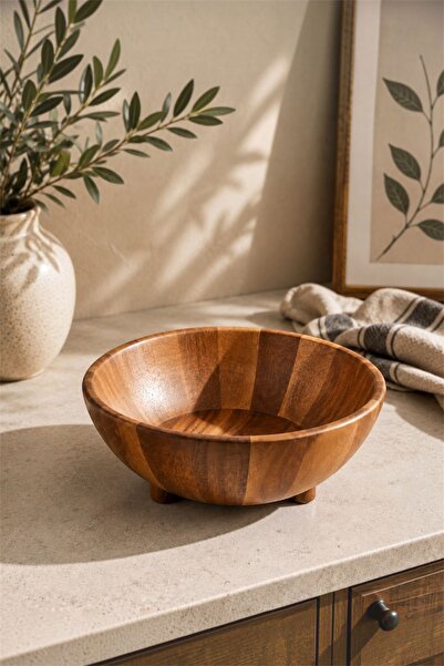 GLAMZE Akasya Meyvelik - Kase - Tabak (25*17 cm)