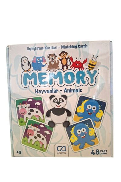 CA Games Memory Hayvanlar Eşleştirme Kartları