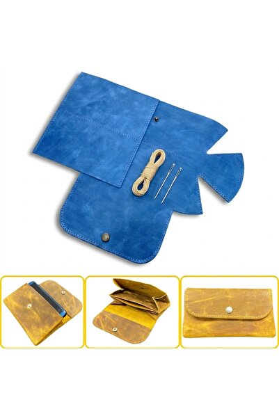 ipekbazaar DIY Zeugma Leather Wallet Making Kit, DIY Handmade Horizontal Wome...