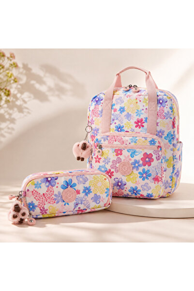 Kipling Girl's School Bag Set of 2 (Bag and Pen Holder) Kpsetkpki869260