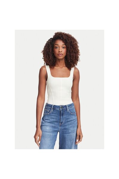 Guess Top de damă W6YZ08Z0979 Crem