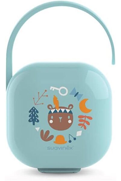 Suavinex Forest Duo Soother Holder, Plastic, BPA Free, Blue, 1 Count