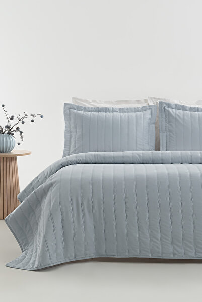 Yataş Faint Single Bedspread Set - Blue