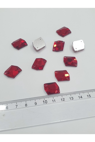 CRYSTALSHOP Κρυστάλλινη πέτρα διαμαντιού - 17mm Διαμαντένιο Κόκκινο (50AD)