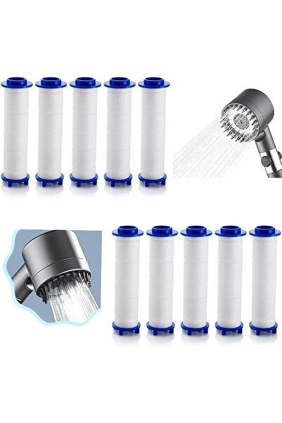 ALMEKAQUZ Shower Filter 10pcs PP Cotton Filter Cartridge Replacement,for Deta...