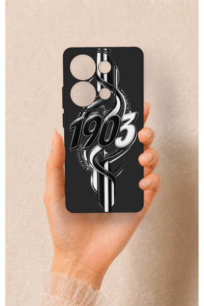 Vip Case حافظة سيليكون متوافقة مع هاتف Redmi Note 13 Pro 4G باللونين الأسود و...