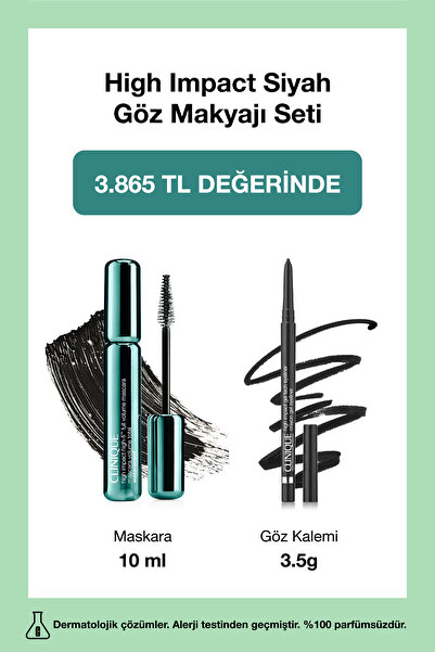 Clinique High Impact Siyah Göz Makyajı Seti