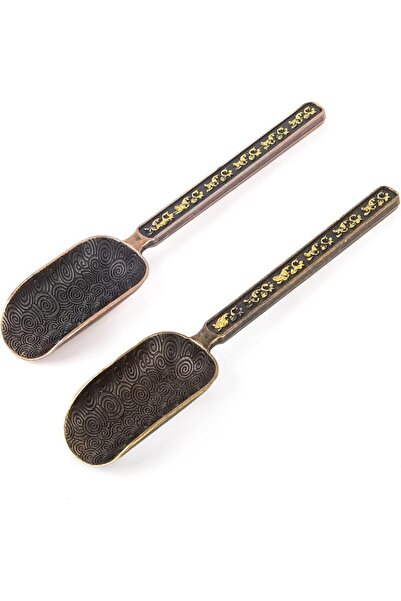 ELECDON 2 Pack Vintage Copper Tea Scoops - Loose Leaf Coffee Measuring Scoope...