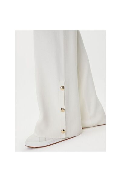 Liu Jo Pantaloni tricotati de damă TF5252 MS59L Crem