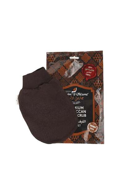 Jardin Oleane Premium Moroccan Glove Scrub - Brown (Hard)