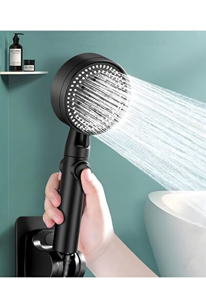 Bukela High Pressure Shower Heads 5-Speed Adjustment Hand Held Shower Head Wi...