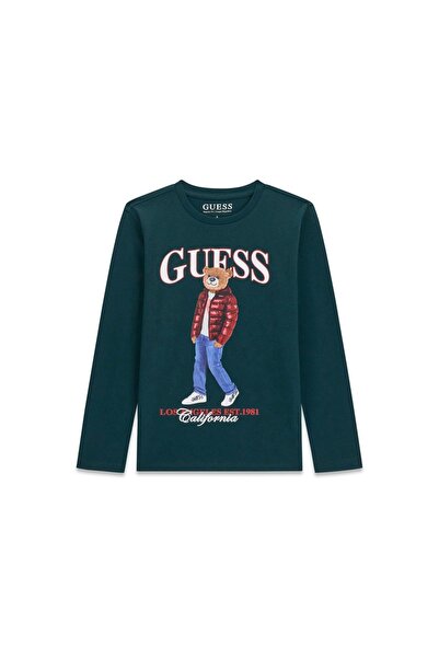 Guess Bluză băieți L6BI11K5732 Verde