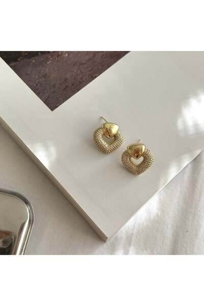 Özce Xuping Stone Heart Earrings