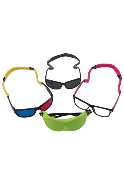 STAND MARKET Glasses Strap 3 in 1 Green Lycra Glasses Strap Case and Cleaning...