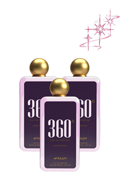 Faan 3 قطع من عطر 360 Pour Femme سعة 100 مل
