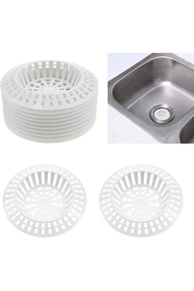Yelajoy 10 Pack Plastic Sink Strainer Hair Catcher 6.8cm Drain Cover for Kitc...