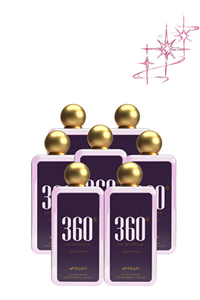 Faan 7 قطع من عطر 360 Pour Femme سعة 100 مل