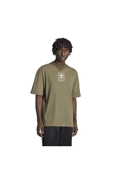 adidas Kw4406-E Elevated Gfx Te Men's T-Shirt Khaki