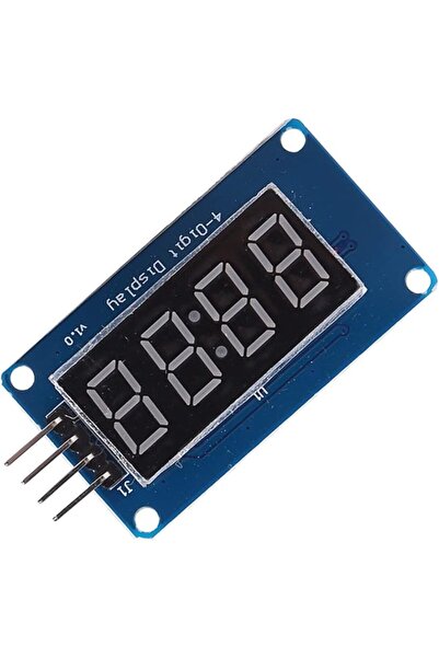 ViaGasaFamido وحدة عرض LED أنبوبية بـ 4 أرقام و7 أجزاء، شاشة عرض رقمية LED حم...