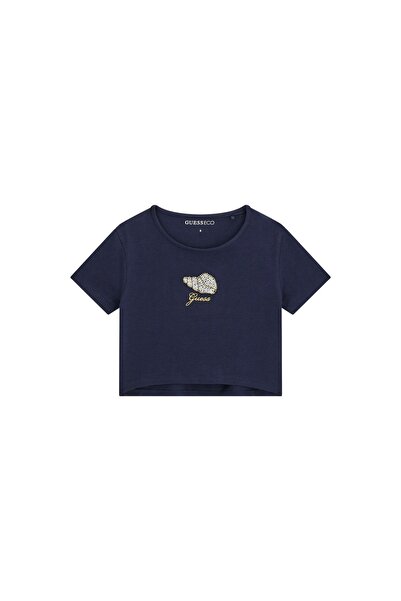 Guess Tricou de fată J6GI10K6YW4 Albastru închis