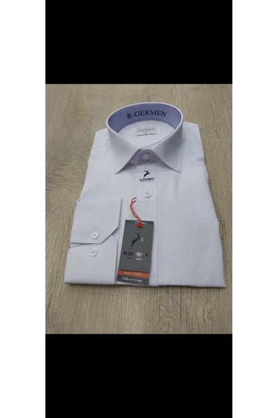 Cinar erkek giyim Slim Fit Sports Shirt Long Sleeve Men's Plain Fabric Cotton