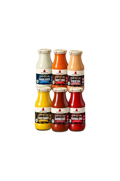 Zwergenwiese Pachet 6 Sosuri Bio – Sweet Chili, Paprika Chili, Curry-Mango, B...