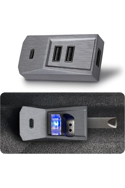 GENERAL موزع USB لتيسلا موديل واي جونيبر 2025/2026 وموديل 3 هاي لاند 2024/202...