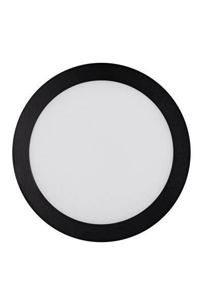 Danex Mini black round led panel st 20w 6400k ip40 -, novelite, black