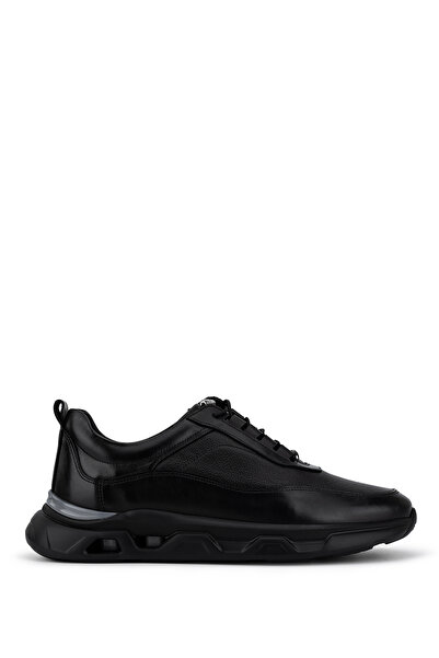 Tamer Tanca Erkek Hakiki Deri siyah Sneakers & Spor Ayakkabı