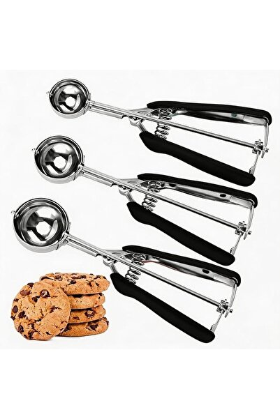 GENERAL 3 Pcs Ice cream scoop Cookie Scoop Set Ice cream scoop, ice cream spa...