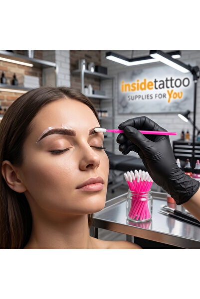 OEM Aplicatoare de culoare pentru machiaj, 50 bucăți, Roz închis, set de baghete cosmetice pentru buze
