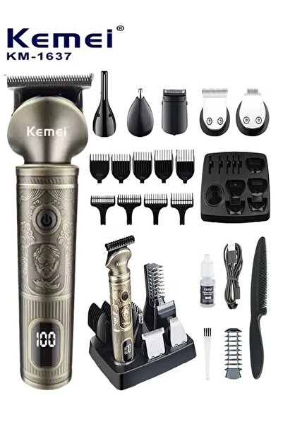 Kemei ماكينة حلاقة متعددة الاستخدامات للعناية الشخصية KM-1637 21 في 1 (النسخة...