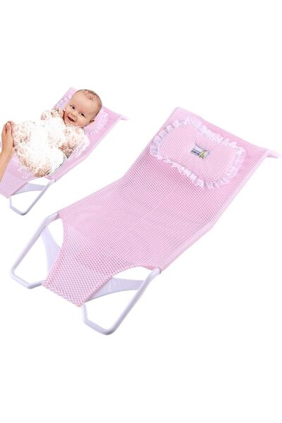 ALMEKAQUZ Baby Bath Seat Support Net Baby Bathtub Mesh Cushion Comfortable Br...